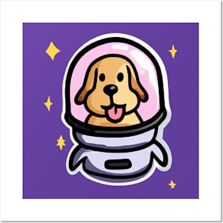 Labrador Rocket Dog Lover Puppy Retro Posters and Art